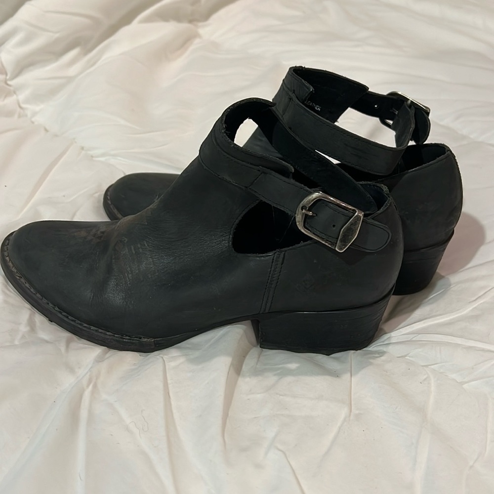 Vintage cut out booties